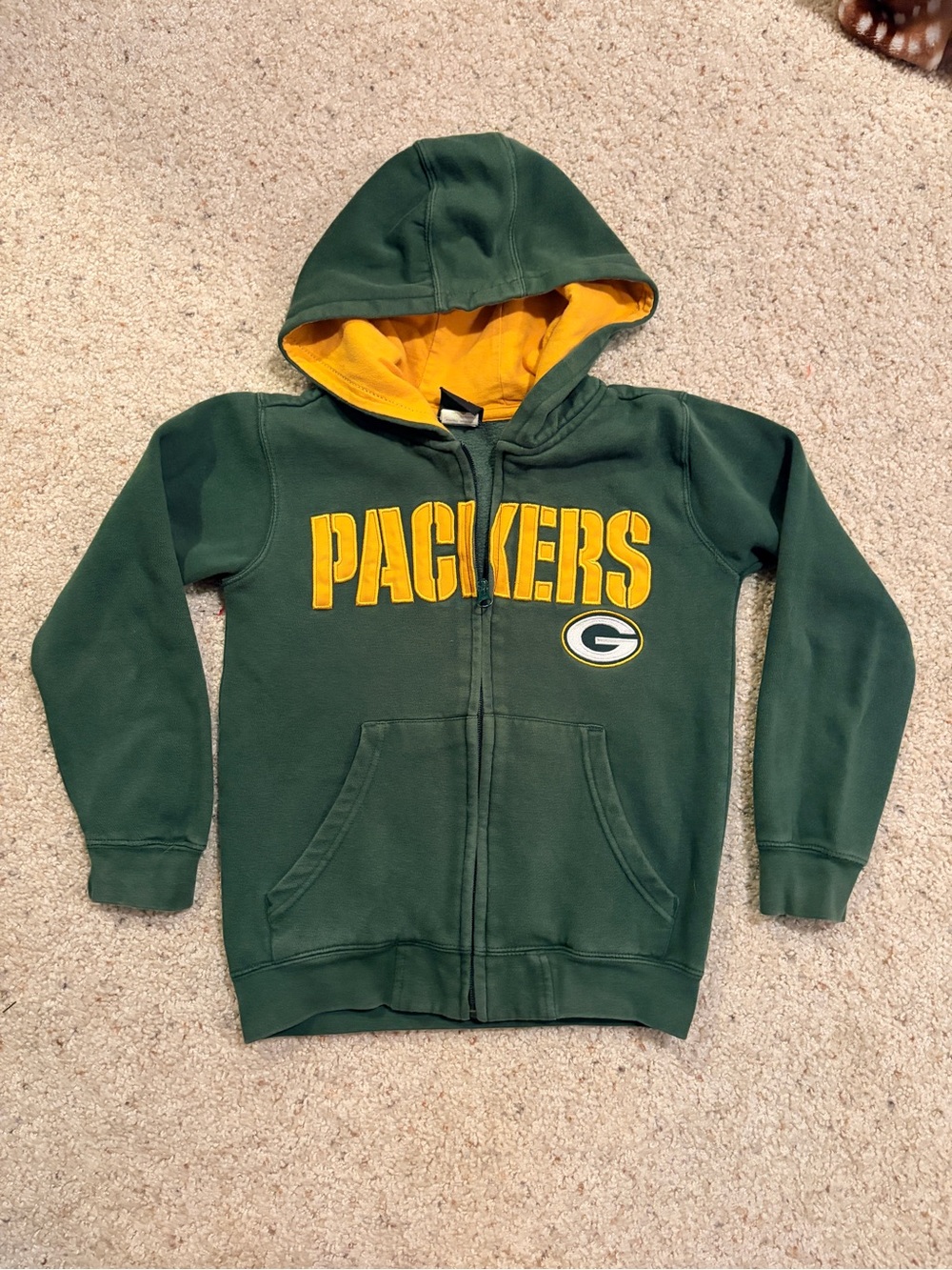 Green Bay Packers youth zip hoodie